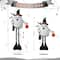 Glitzhome® 38" Lighted Halloween Fabric Ghost Standing Décor with Timer